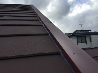 板金屋根ケラバ部修繕工事