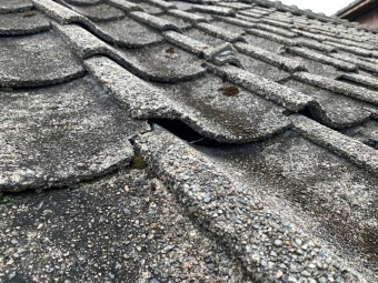 セメント瓦屋根で雨漏れ発生