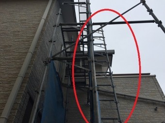 昇降梯子 仮設足場