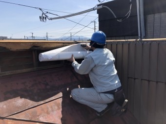笠木板金・立ち上がり板金修繕工事