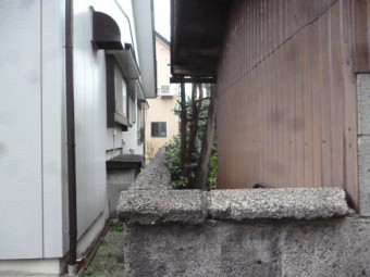 ブロック笠木交換 現調