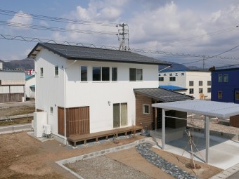 ガルバリウム屋根 ガルバリウム外壁 新築 村上