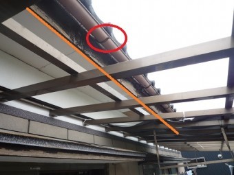 現場調査 破風板 雨樋