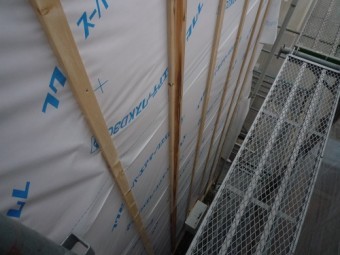 外壁張替工事 下地造り