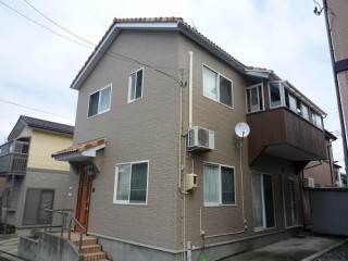 外壁張替工事 張り分け部