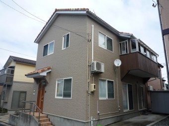 外壁張替工事 張り分け部