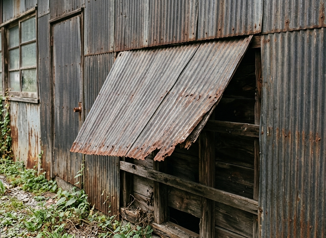 トタンの剥がれ