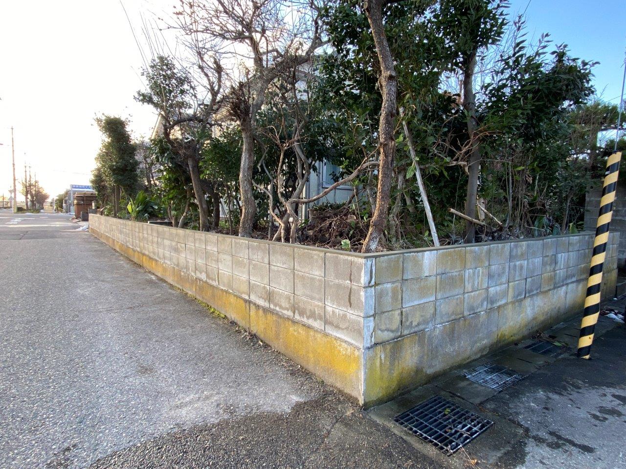 新潟市西区にてブロック塀の解体工事が完工しました