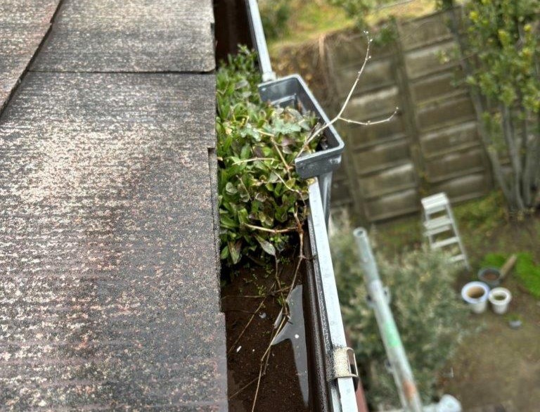 新潟市西区にて2階軒樋から雨漏れするため見て欲しいとご相談を頂きました