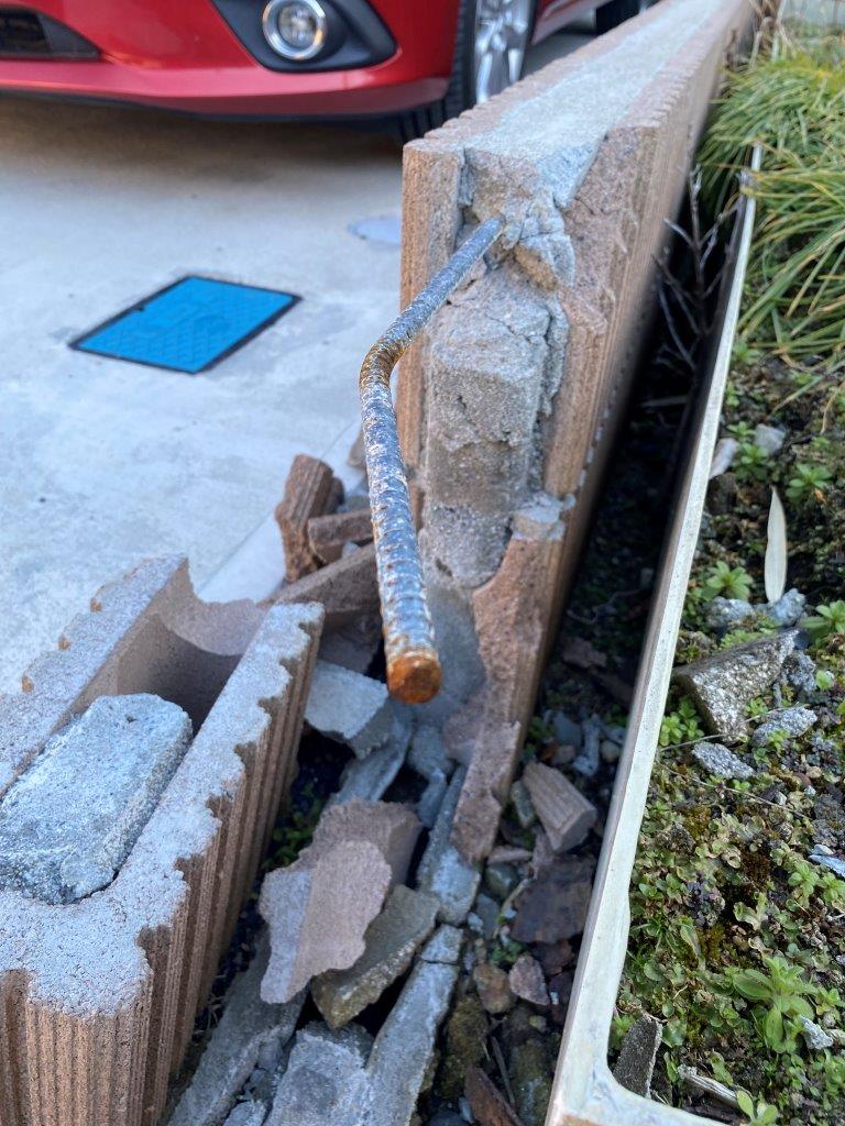 境界ブロック修繕