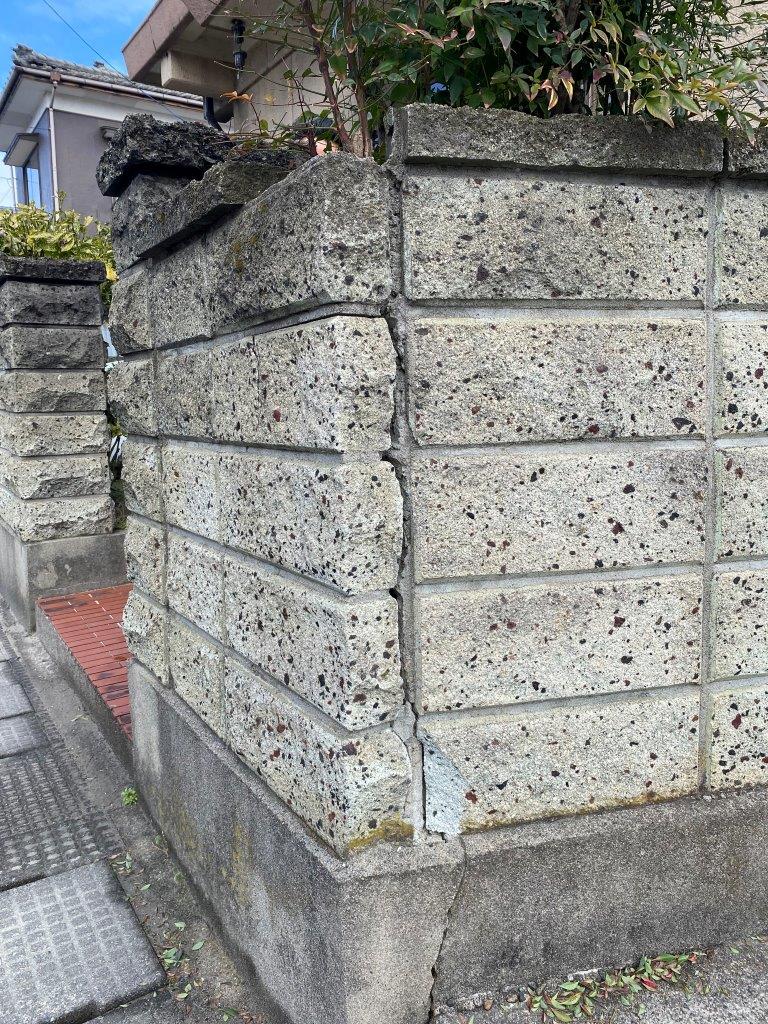 大谷石塀補修工事