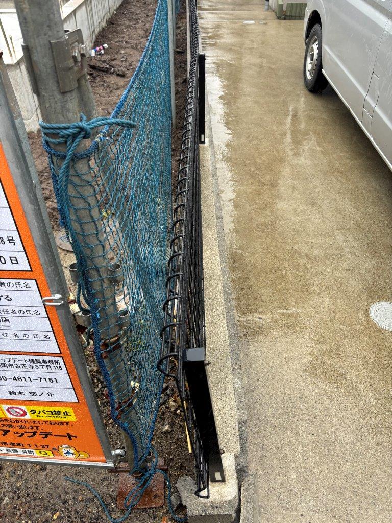 ブロック塀の破損　現地調査