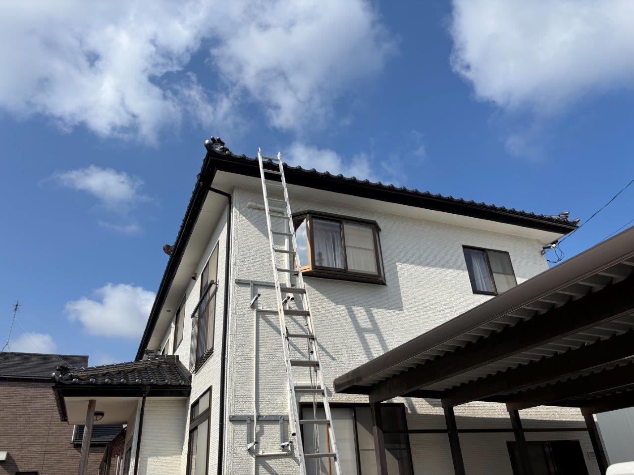 軒樋の詰まり　現地調査