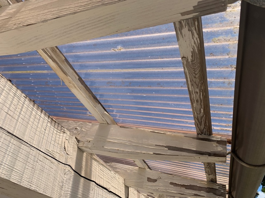 ポリカ屋根張り替え