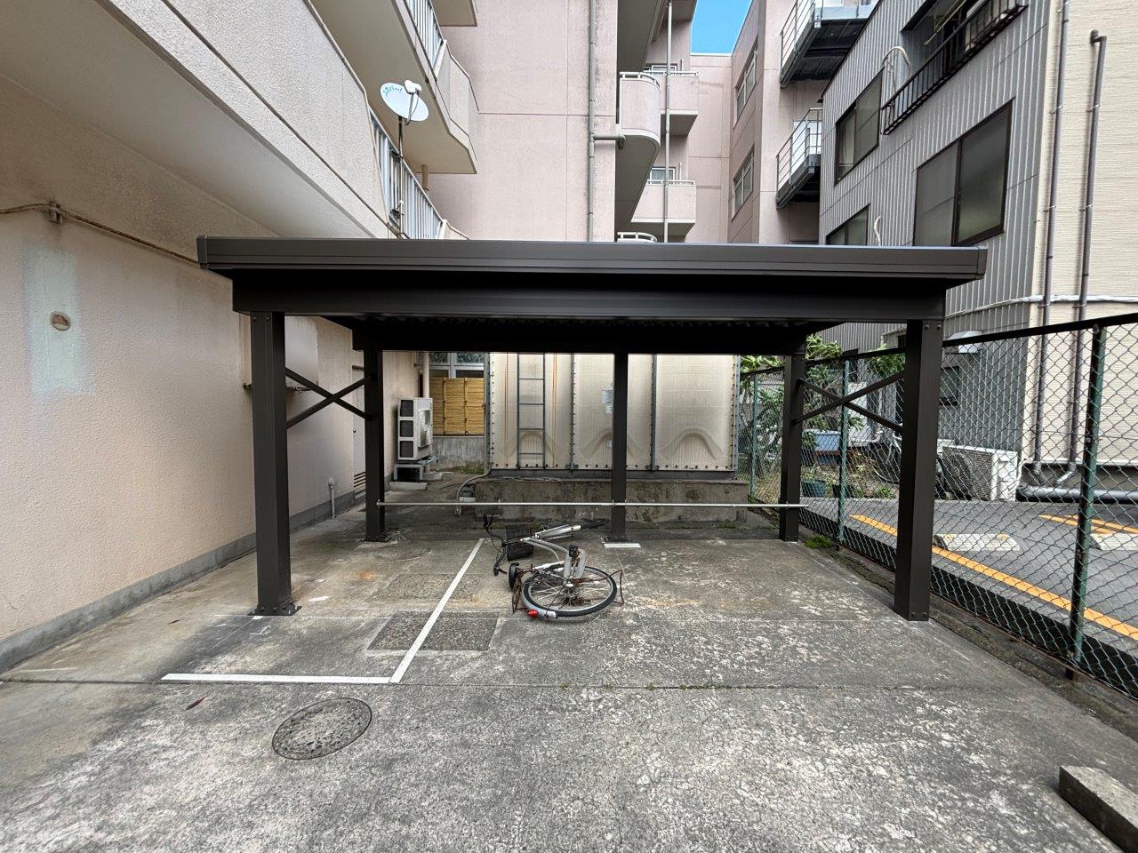 新潟市中央区にて駐輪場入れ替え工事が完工しました