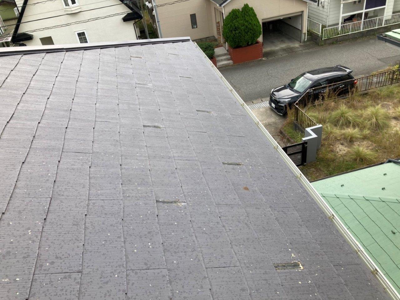 コロニアル屋根に雪止め増設