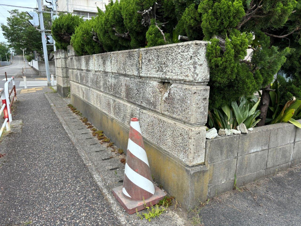 新潟市中央区にて大谷石塀の解体でご相談を頂きました